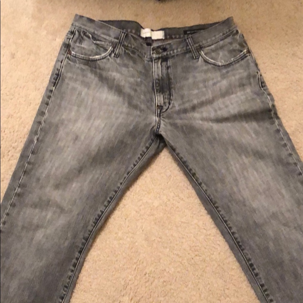 Paper and denim jeans